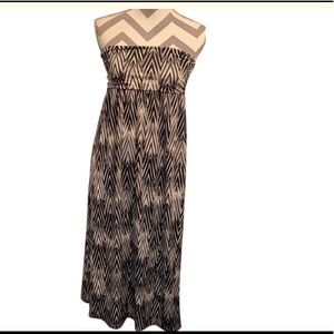 Black and White Print Halter Dress-44